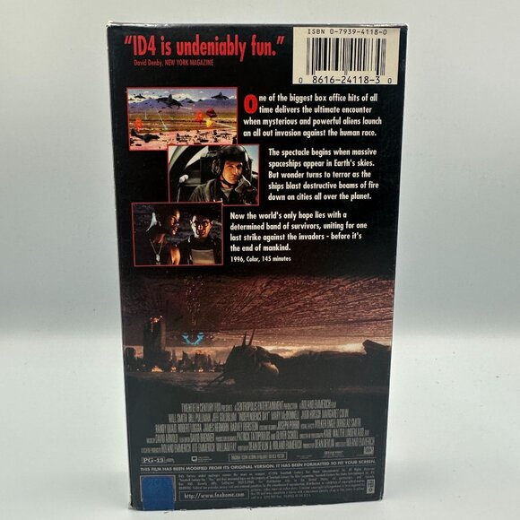 Independence Day VHS 1996 Sci-Fi Action Will Smith Jeff Goldblum Good - Picture 2 of 3